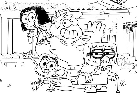 Big city greens coloring pages - Free printable Alucard Grigorian Big City Greens coloring page for kids to download, Big City Greens coloring pages 